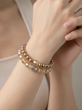Austrian Crystal Stretch Bracelet Set